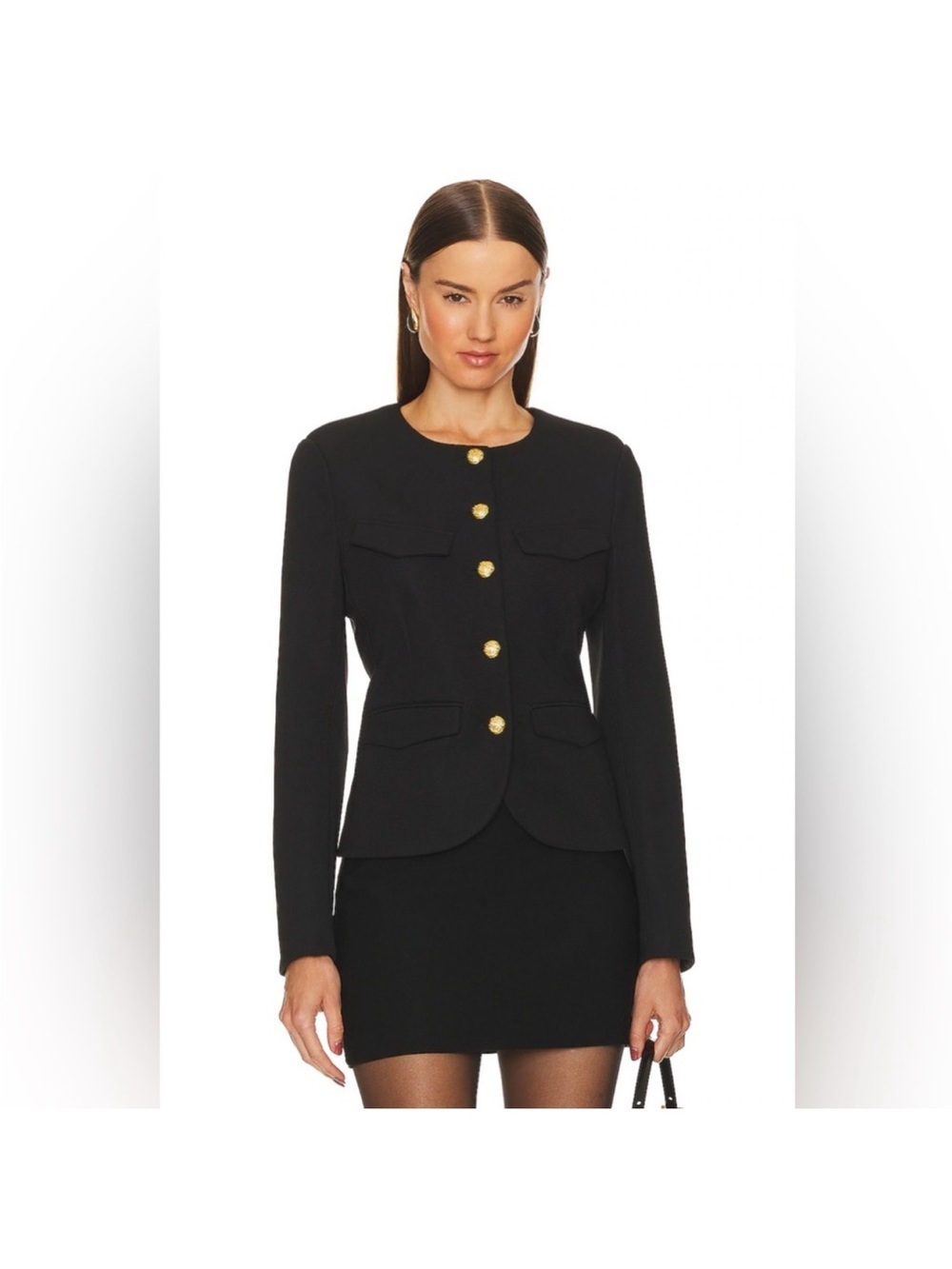 Veronica Beard Kensington Knit Jacket In Black Size S - Picture 2 of 15